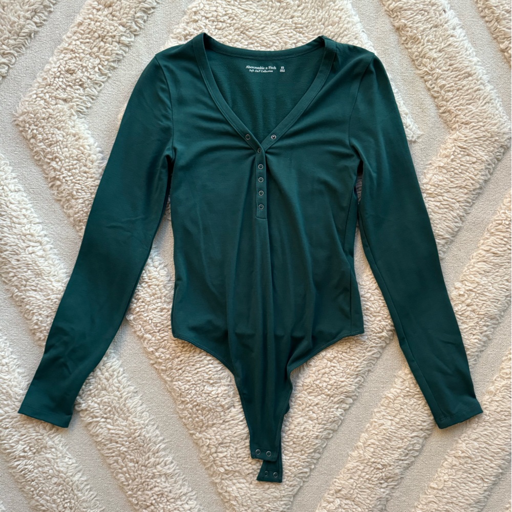 Forest green Abercrombie bodysuit
